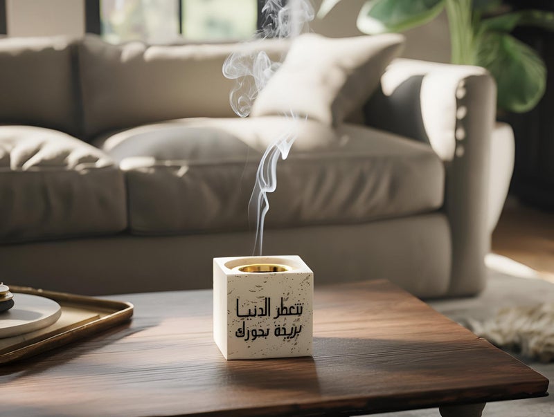 Home Decor Incense Burner - Artistic resin creation with intricate patterns, ideal for bakhoor, charcoal, and aromatherapy to enhance living rooms, meditation corners, and spas. (MODEL 6) - Image 3