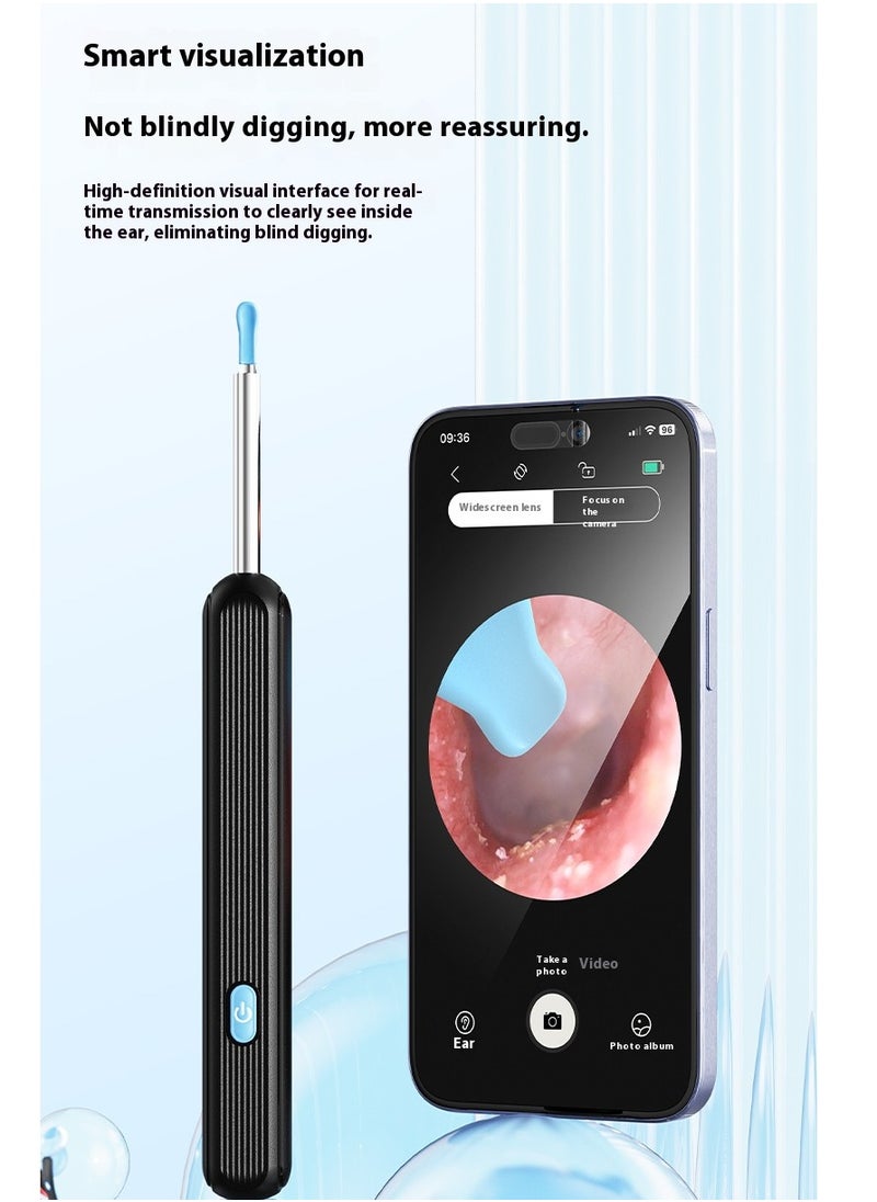 Healife Wireless Smart Visual Ear Pick, HD WiFi Ear Cleaner, 360° Rotating Non-Slip Design, IP67 Waterproof Ear Wax Remover  - Image 1