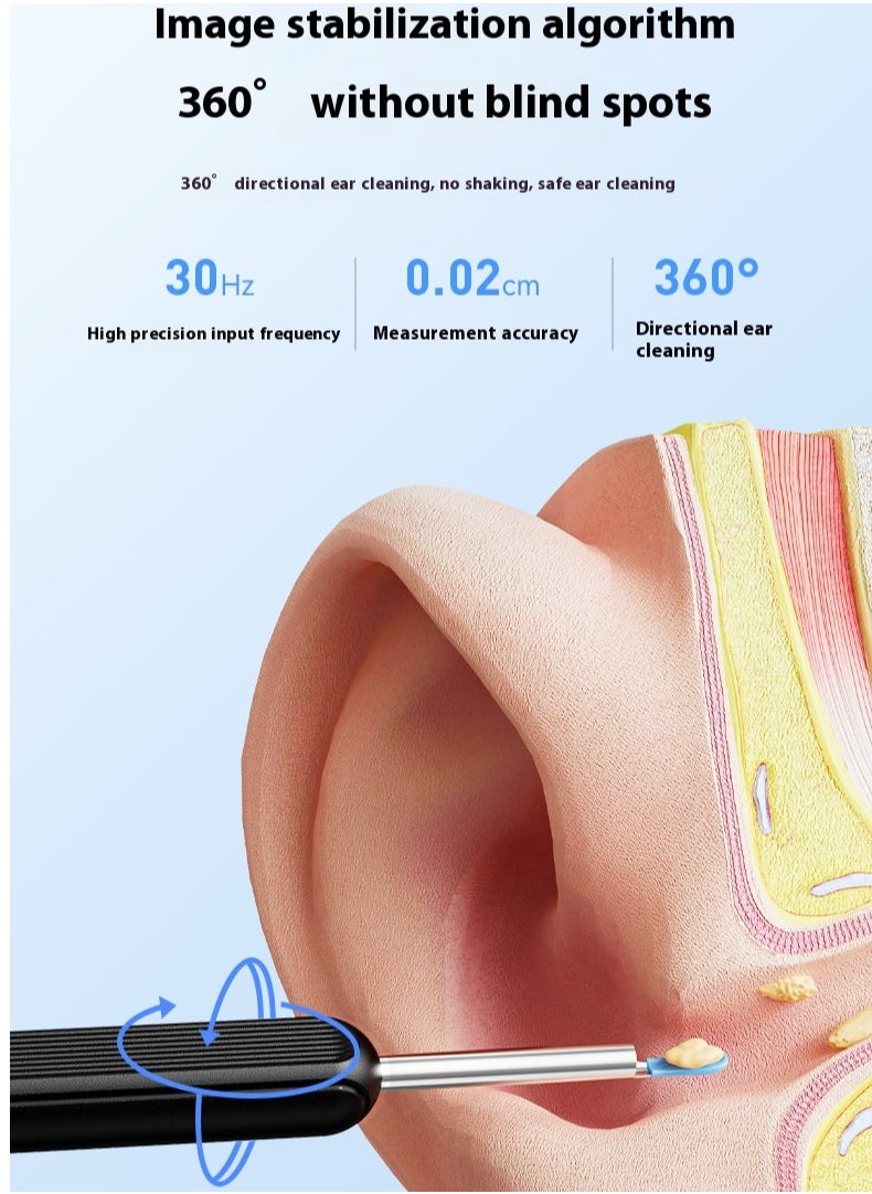 Healife Wireless Smart Visual Ear Pick, HD WiFi Ear Cleaner, 360° Rotating Non-Slip Design, IP67 Waterproof Ear Wax Remover  - Image 4