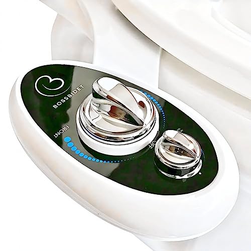 Boss Bidet BossBidet, Luxury Bidet Toilet Seat Accessory - Water Sprayer Attachment to Clean Your Rear End. For Men, Women, Children - Non-Electric, Dual Nozzles, Aesthetic Design - Home & Bathroom Accessories - Image 1