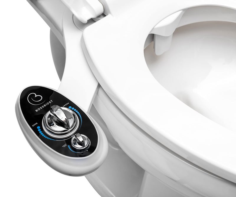 Boss Bidet BossBidet, Luxury Bidet Toilet Seat Accessory - Water Sprayer Attachment to Clean Your Rear End. For Men, Women, Children - Non-Electric, Dual Nozzles, Aesthetic Design - Home & Bathroom Accessories - Image 2