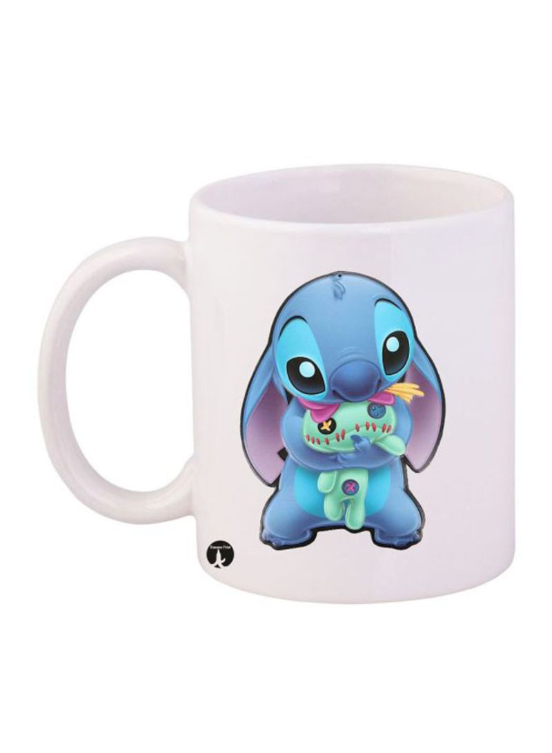 Disney Printed Mug White/Blue 12ounce