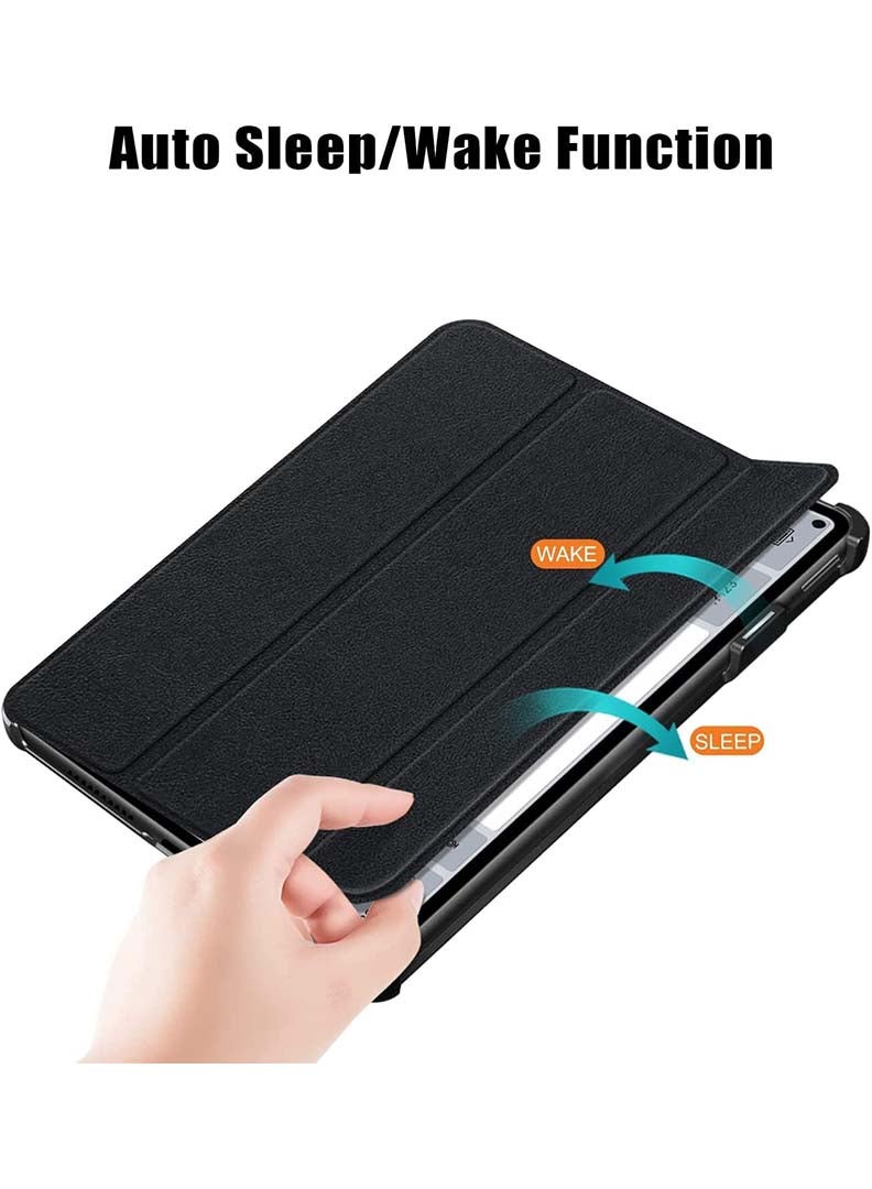 Theodor Protective Flip Case For Huawei MatePad Pro 11 (2024) With Trifold Stand Auto Wake Sleep Shockproof Cover Aloha Beach Paradise Black - Image 5
