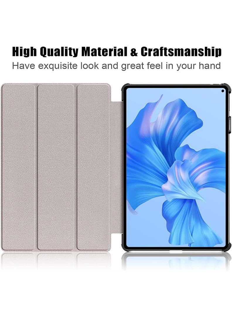 Theodor Protective Flip Case For Huawei MatePad Pro 11 (2024) With Trifold Stand Auto Wake Sleep Shockproof Cover Aloha Beach Paradise Black - Image 4