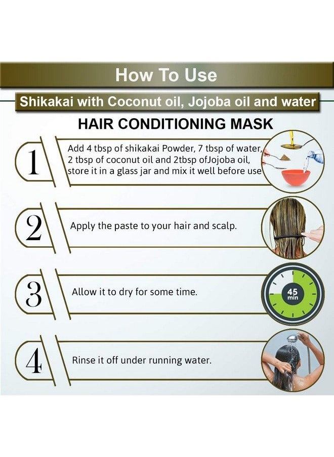 Natural Health Products - Natural Shikakai Powder For Hair Natural Organic Herbs Hair Strengthening Hair Shampoo Shine Conditioning 200Gm - Image 1