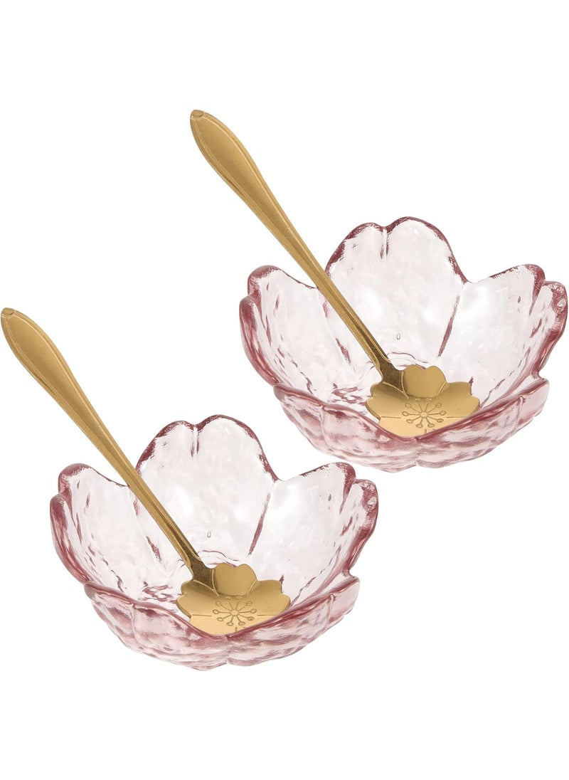 Beaupretty Beaupretty Pink Face Mask 2 Sets Facial Masks Mixing Bowls Shaped Bowls with Metal Spoons Essential Oil Bowl for Home Salon Skin Care Mask 