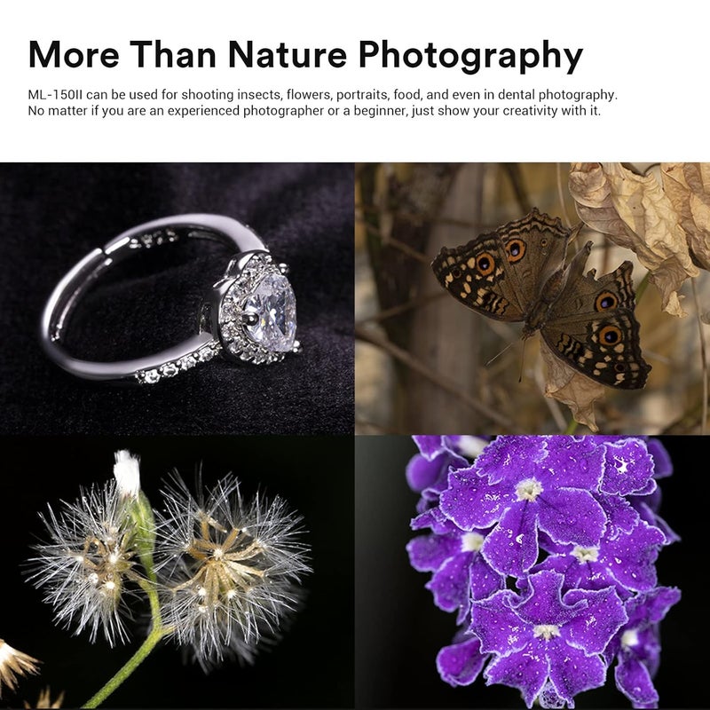 Godox ML150II Macro Ring Flash on Camera Ring Flash Light GN12 CCT 5800K±200K for Fuji, for Canon, for Nikon, for Sony, for Olympus Camera - Image 2