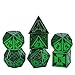 UDIXI Green Metal Dice Set DD 7Piece Heavy Metallic DND Dice Set with Gorgeous Gift Case for Role Playing Game and Tabletop Game - Image 4
