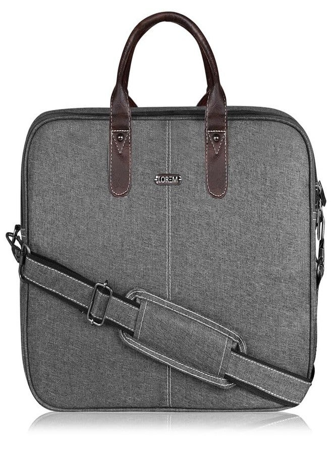LOREM 10L Linen Messenger Bag For Men & Women - Grey Color BG73-UF - Image 1