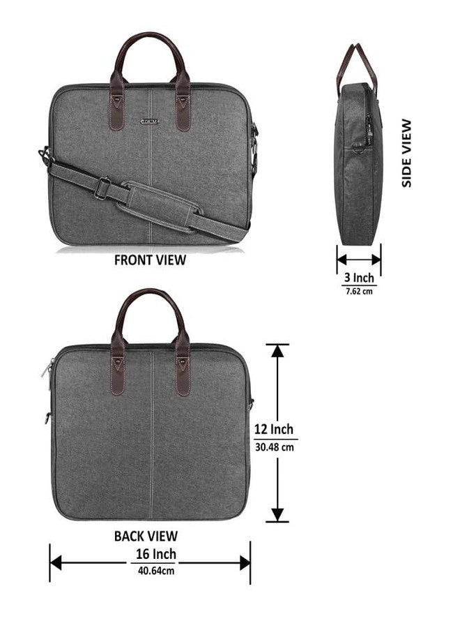 LOREM 10L Linen Messenger Bag For Men & Women - Grey Color BG73-UF - Image 3