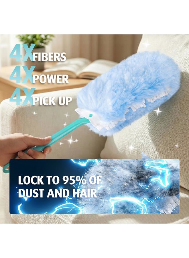 AIR U+ Duster Refills for Swiffer Heavy Duty Refill, 360 Ceiling Fan Dust Cleaner, Multi Surface Refills + 1Handle(30 Count) - Image 4