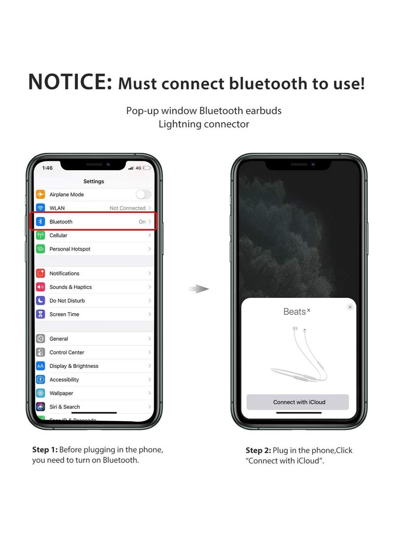 iPhone Headphones, [MFI Certified] Earphones Wired Stereo Sound Earbuds with Microphone and Volume Control, Compatible with iPhone 14/13/12/SE/11/XR/XS/X/7/7 - Image 2
