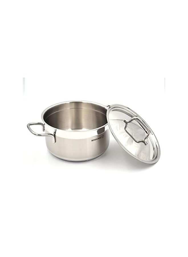 Korkmaz وعاء ستانلس ستيل ألفا 16 سم - Image 3