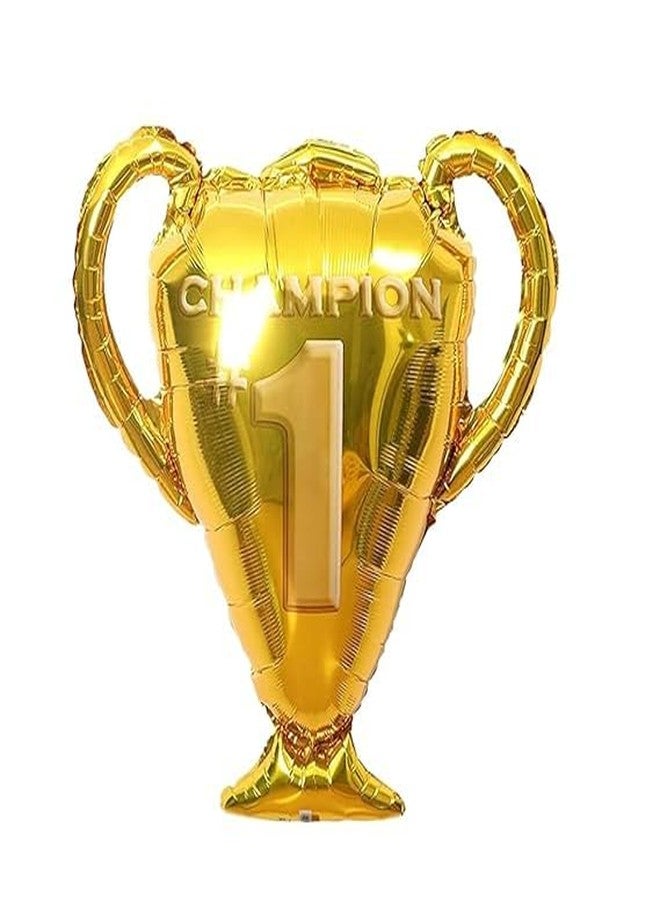 FI - FLICK IN 7 Pcs Football Theme Birthday Balloons Decoration Soccer Theme 9thBirthday Items MVP Champion Trophy Foil Balloon Foot Ball Party Decorations - Image 4
