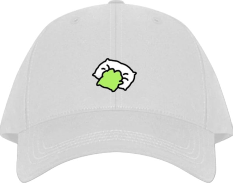Frog Plain unisex baseball cap White 6