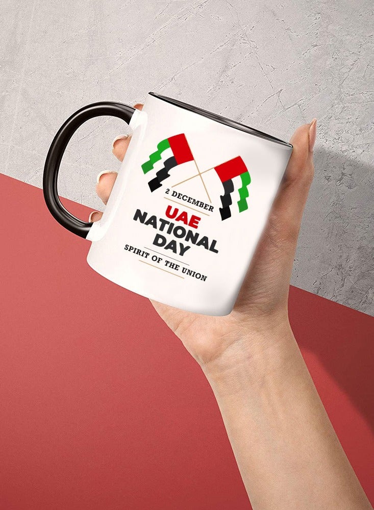 كوب سيراميك بلونين لليوم الوطني لدولة الإمارات العربية المتحدة - أمة تتحقق فيها الأحلام - هدايا لليوم الوطني لدولة الإمارات العربية المتحدة - Image 3