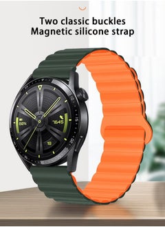 X-level 22mm Band Compatible for Huawei GT4/Huawei GT/Huawei GT 2 (46mm) Watch Band/Huawei Watch GT2 Pro Strap/Samsung Galaxy Watch 46mm / Galaxy Watch 3 45mm,Silicone Double Sided Magnetic Loop Strap  - Image 4