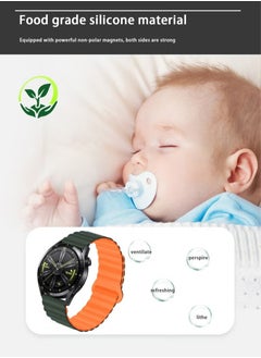X-level 22mm Band Compatible for Huawei GT4/Huawei GT/Huawei GT 2 (46mm) Watch Band/Huawei Watch GT2 Pro Strap/Samsung Galaxy Watch 46mm / Galaxy Watch 3 45mm,Silicone Double Sided Magnetic Loop Strap  - Image 5