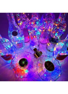 LENND Wine Bottle Lights with Cork, 10 Pack LED Cork Shape Silver Wire Colorful Fairy Mini String Lights for DIY, Party, Decor, Wedding  - Image 5