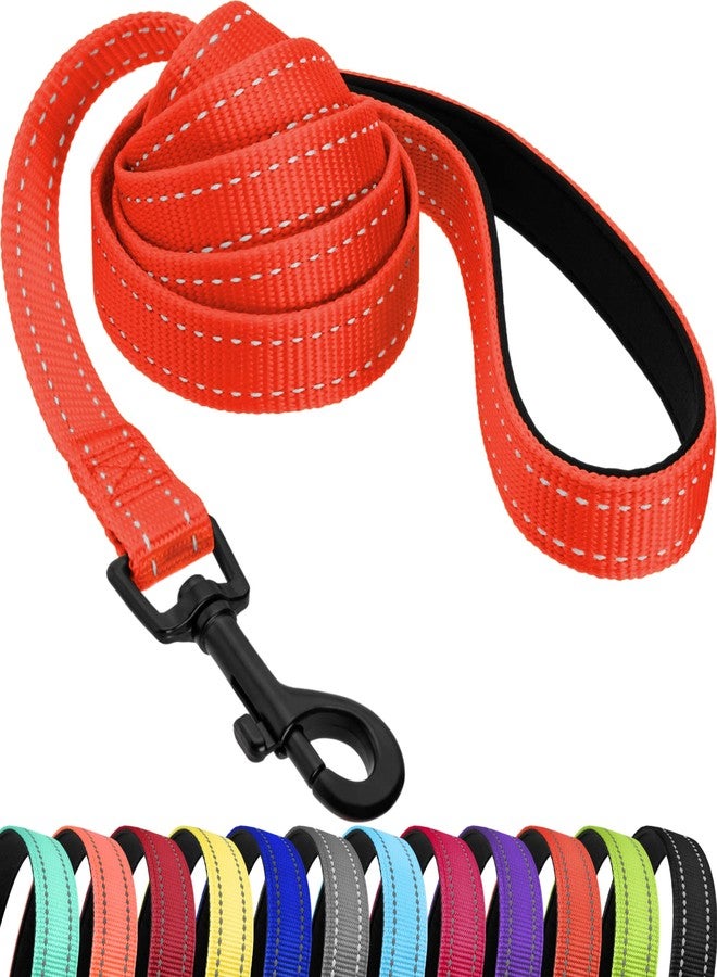 CollarDirect Nylon Dog Leash 5ft for Daily Outdoor Walking Running Training Heavy Duty Reflective Pet Leashes for Large, Medium & Small Dogs (Orange, Medium) - Image 1
