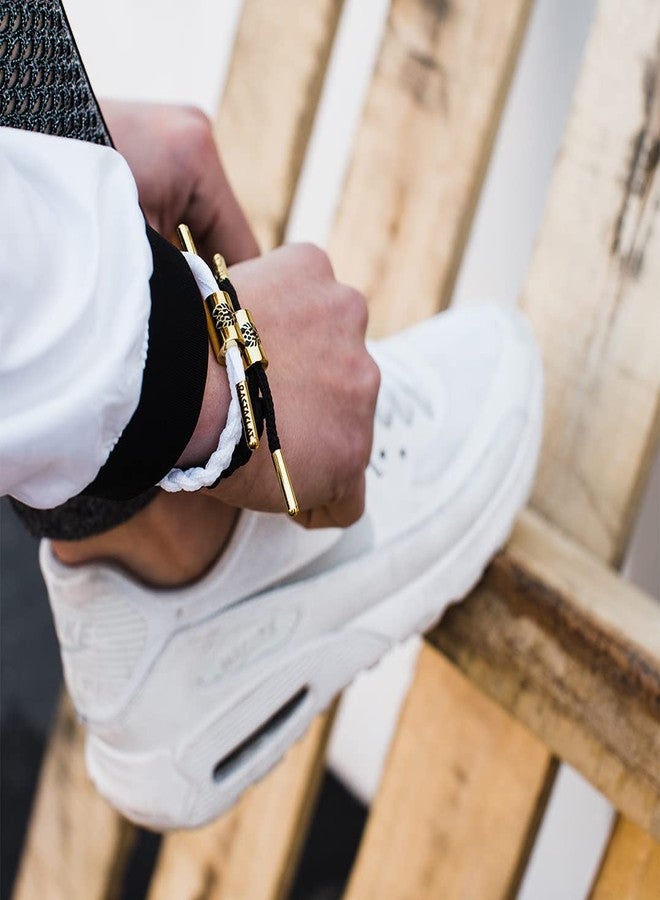 Rastaclat Braided Bracelets for Men & Women | 3 Pack Includes Onyx II, Zion II & Merlot Adjustable Stackable Bracelets Braided by Hand (Medium/Large) - Image 2