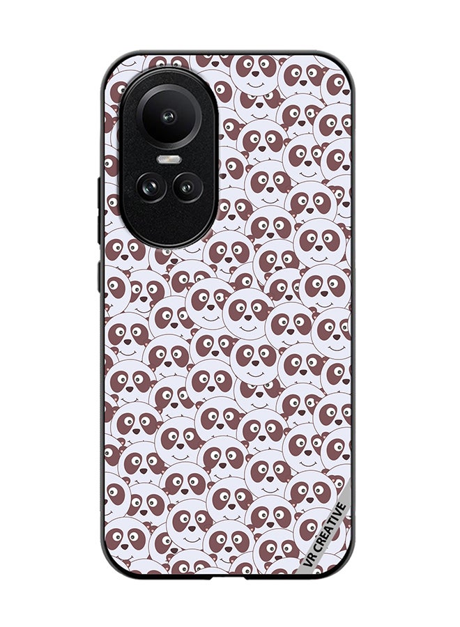VR CREATIVE Protective Case Cover For Oppo Reno 10 Children With Funny Panda Design Multicolour - Image 1
