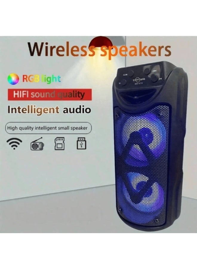 GTS-1558 Outdoor Portable Bluetooth Speaker Wireless Portable Color Light Loudspeaker - Image 2