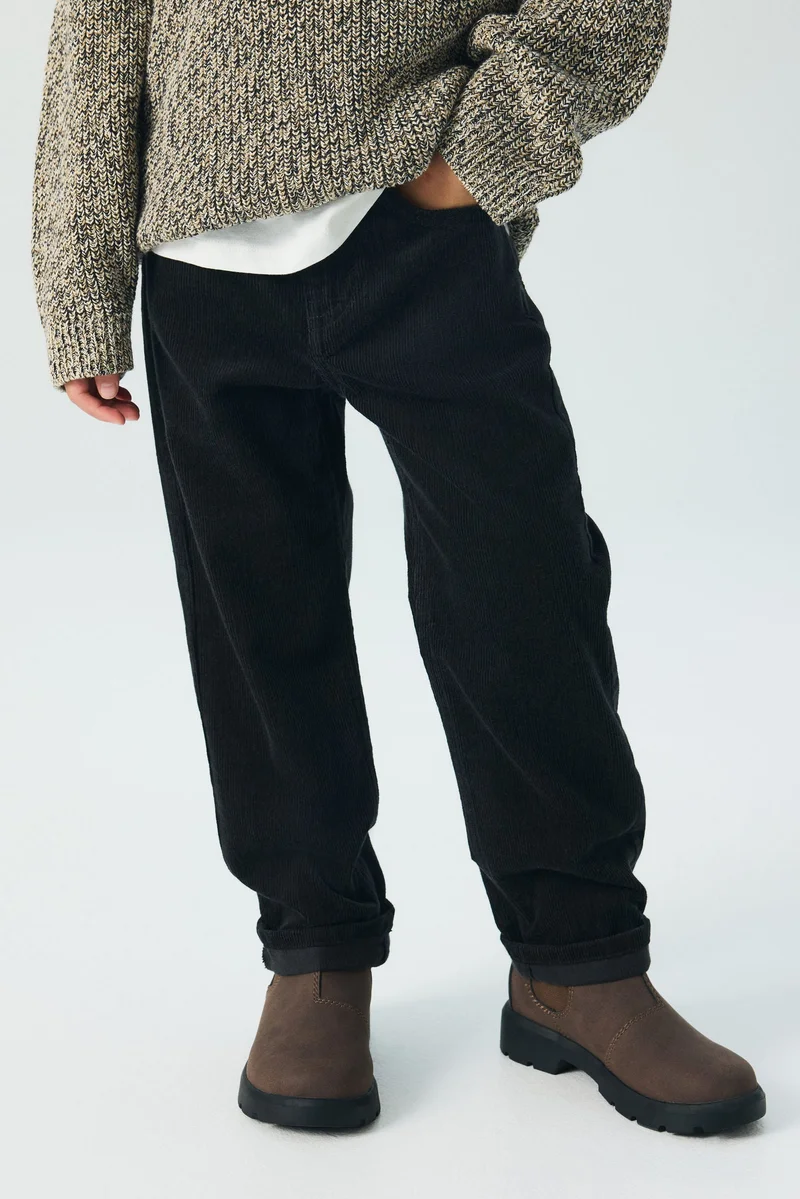 H&M Relaxed fit courduroy trousers