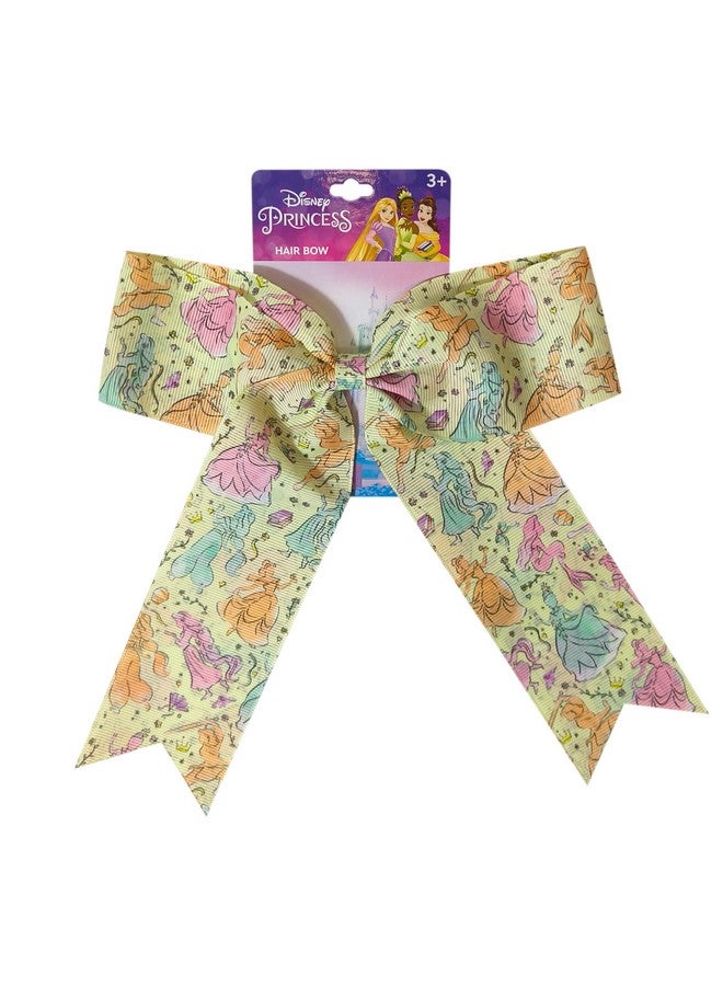 Luv Her LUV HER Disney Princesses Hair Bows For Girls - One Large Printed Hair Bow Featuring your Disney Favorite Characters - Alligator Clip - Large Bows for Daily Styling or Special Occasions, Ages 3+ - Image 1