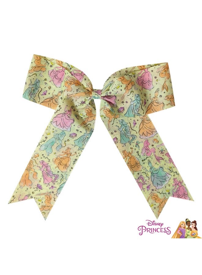 Luv Her LUV HER Disney Princesses Hair Bows For Girls - One Large Printed Hair Bow Featuring your Disney Favorite Characters - Alligator Clip - Large Bows for Daily Styling or Special Occasions, Ages 3+ - Image 5