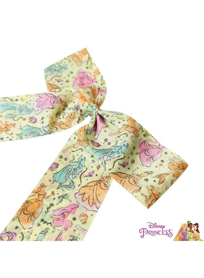 Luv Her LUV HER Disney Princesses Hair Bows For Girls - One Large Printed Hair Bow Featuring your Disney Favorite Characters - Alligator Clip - Large Bows for Daily Styling or Special Occasions, Ages 3+ - Image 4
