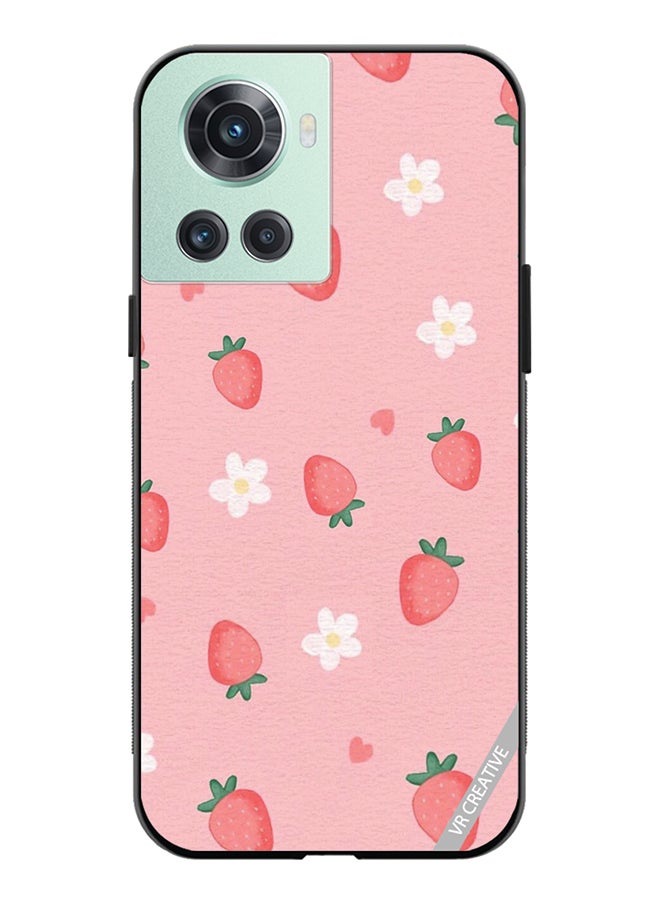 VR CREATIVE Protective Case Cover For OnePlus Ace Strawberry Design Multicolour - Image 1