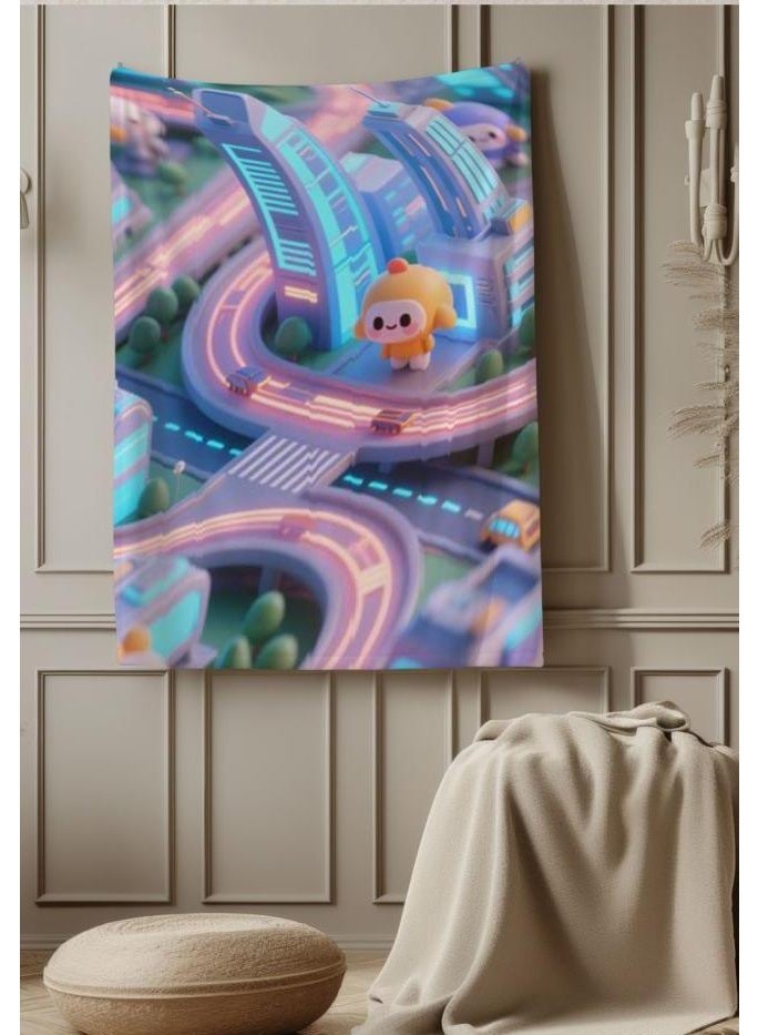 عام بطانية رقيقة من الفانيلا الكرتونية للأطفال والرضع (دافئة ومريحة، ومناسبة للنوم والألعاب) 70 سم * 100 سم - Image 3