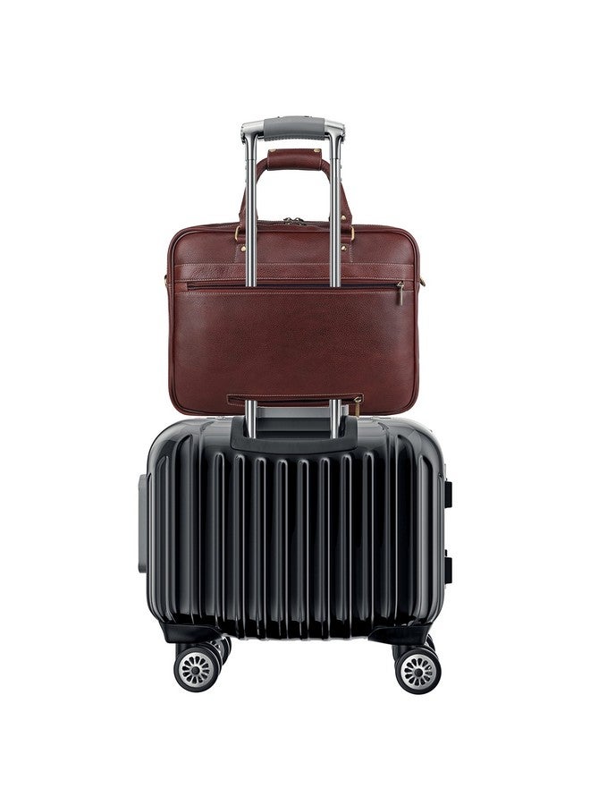 Wildhorn حقيبة حاسوب محمول للرجال من وايلد هورن جلد طبيعي 15.6 بوصة | حقيبة مكتب مع جيوب متعددة ومساحة تخزين إضافية | مقابض حمل قوية وحزام قابل للتعديل | ضمان لمدة سنة واحدة - Image 5