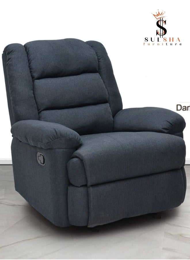ALWASIT HOME Single Recliners  Sofa Modern Rocker with Ergonomic Lounge Single Sofa Seat with Living Room Modern Style Ideal Design Dawson Relaxing Recliner Single Living Room Sofa For The Perfect Stylish Home  - Image 1