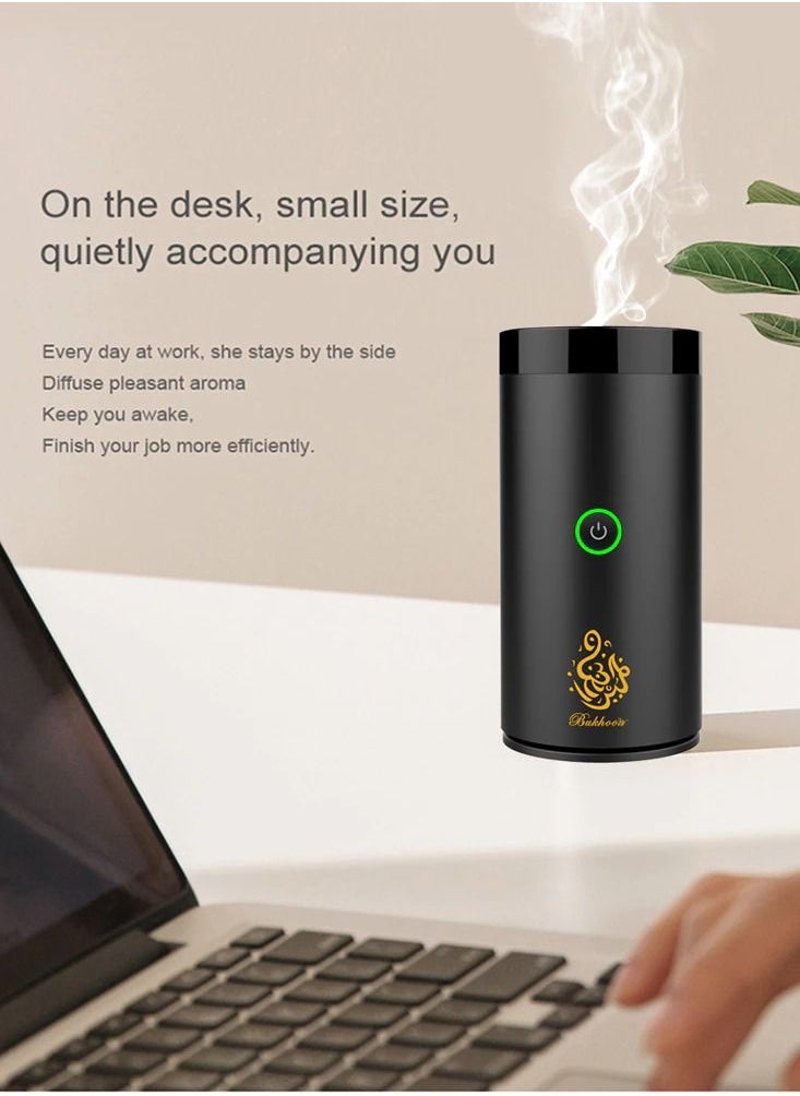 Bakhoor Portable Rechargeable Electric USB Bakhoor Smart Electronic Evaporator Incense Burner For Home Office And Car  - Image 3