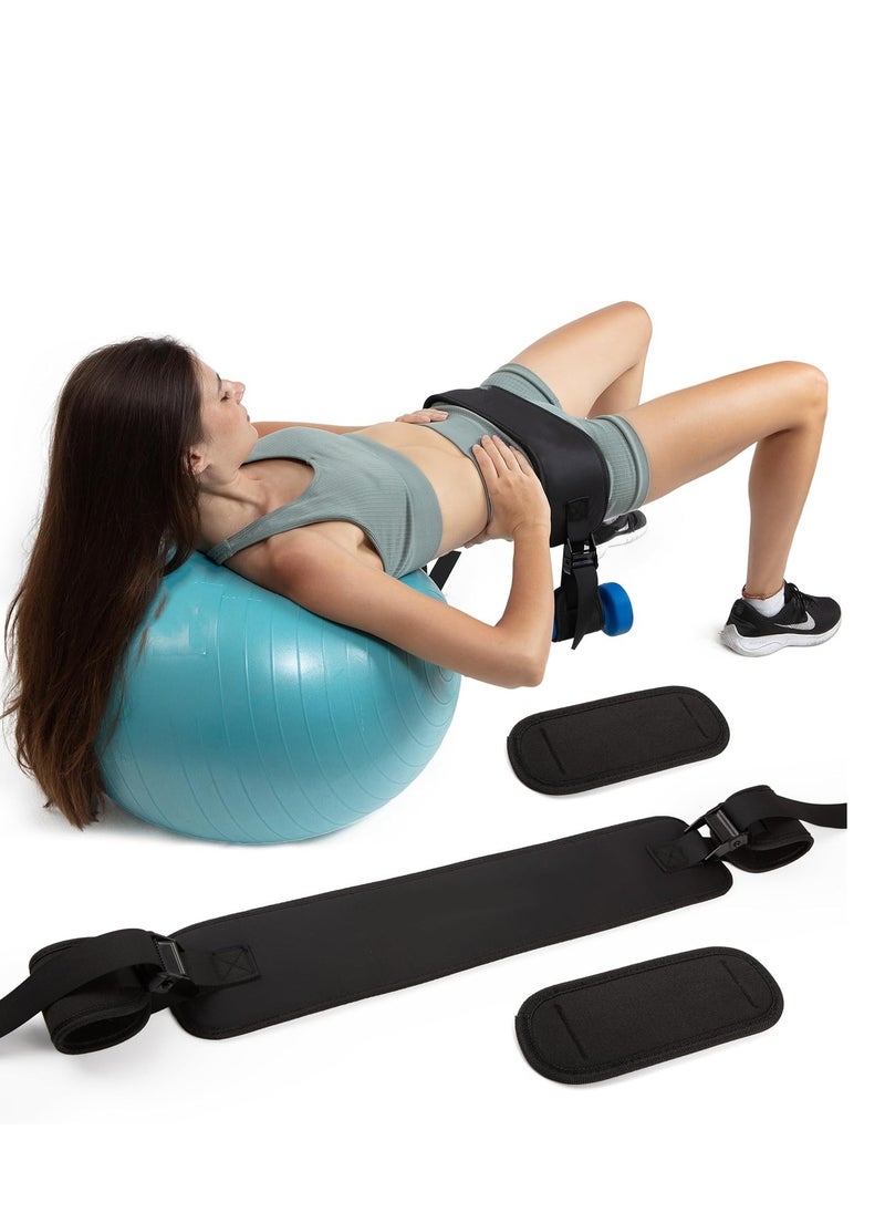 Hip Thrust Belt For Dumbbells Heavy,Kettlebells,Plates-Ultra-Durable Booty Belt for Hip Thrust-Hip Thrust Pad With Weight Support Pouches for Ultimate Stability and Comfort-Weight Lifting Belt