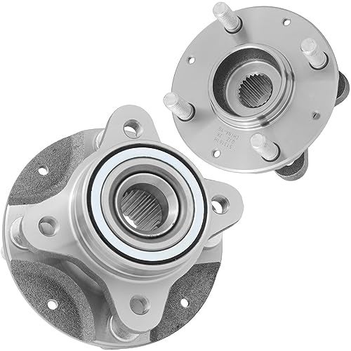 QJZ 2Pack 513161H Front Driver and Passenger Side Premium PrePressed Wheel Hub Bearing Assembly Compatible with 20002006 Honda Insight 4 Stud Hub - Image 1