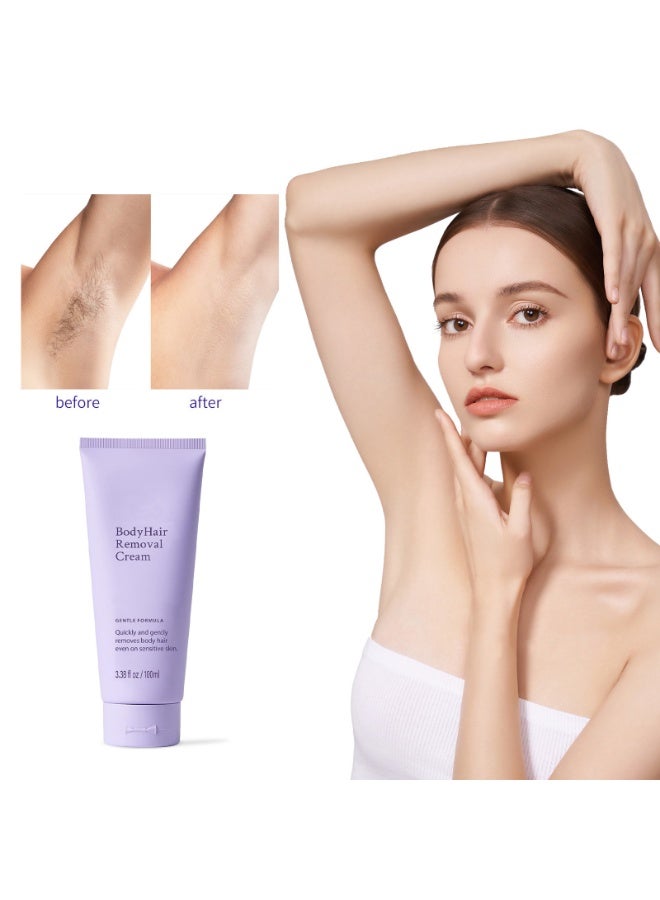 Cream Sensitive Leg, Underarm, and Arm Hair Removal Cream (100ml) - Image 1