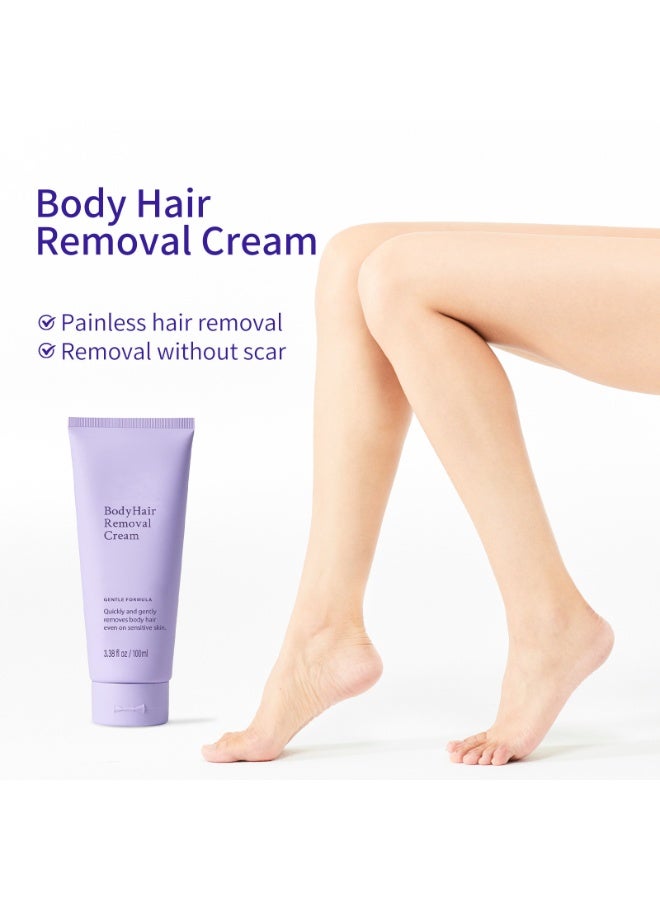 Cream Sensitive Leg, Underarm, and Arm Hair Removal Cream (100ml) - Image 3