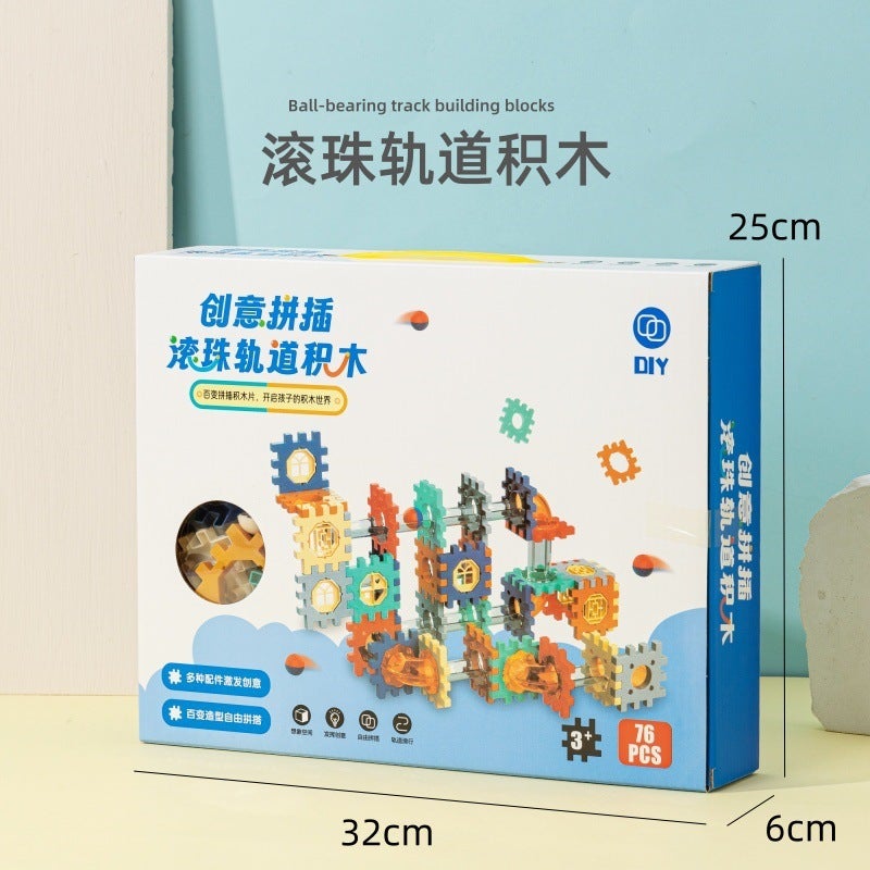 128 Kidsren's Large Particle Building Blocks Kindergarten Early Education Puzzle 2-3 Year Old Boys and Girls DIY Assembled Building Blocks