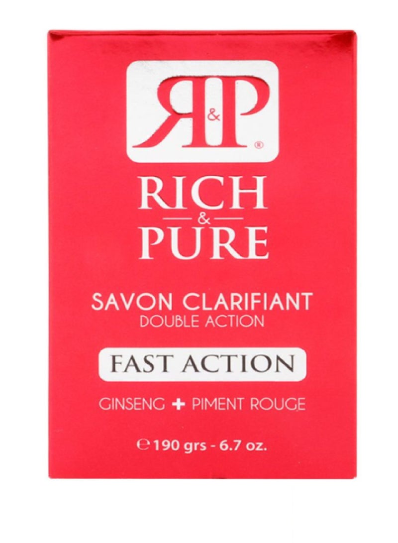 Rich & Pure Double Active Clarifying Soap Fast Action 190g