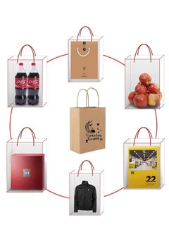 PRINTSHOP4ME 25Pcs Ramadan Kareem Kraft Brown Paper Gift Bags With Twisted Paper Handle Eco-Friendly ReUseable Biodegradeable Bags -Shopping Bag  - Image 4
