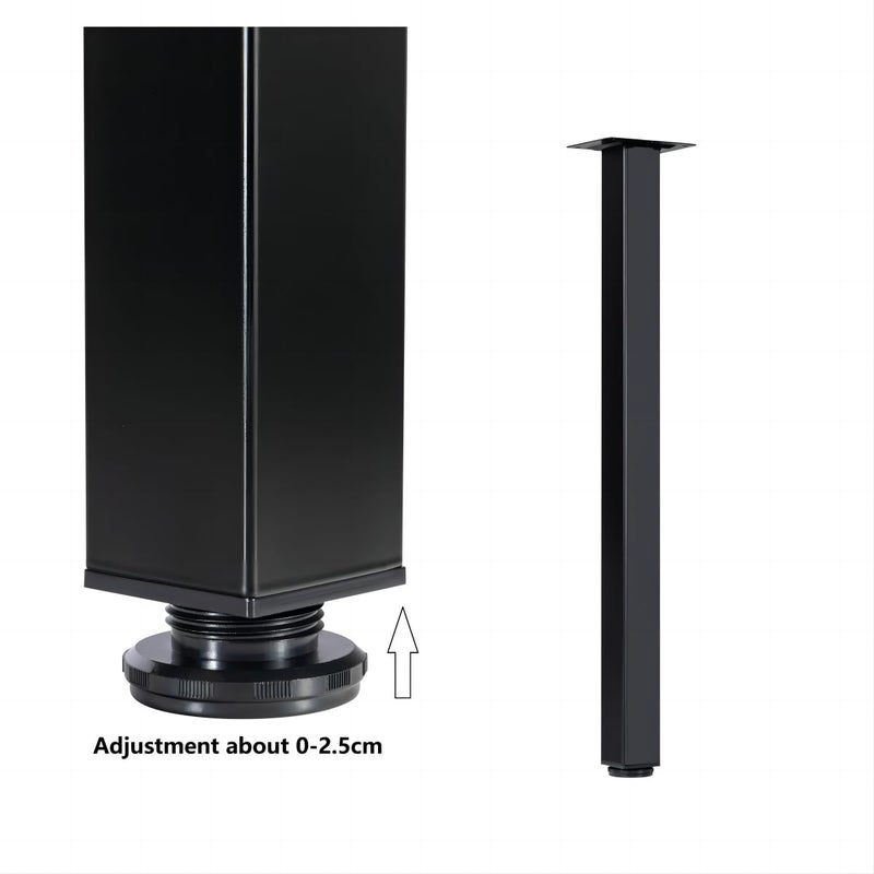 LCSDLHLSY Table Legs 28 inch, Adjustable Metal Furniture Legs,DIY Computer Desks Legs, Coffee Desks, Dining Table with Floor Protectors. - Image 4