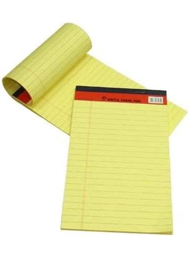 SINARLINE 40 Sheets Legal Writing Pad 10 Pieces 5 Cm X 8 Cm Size Yellow - Image 1