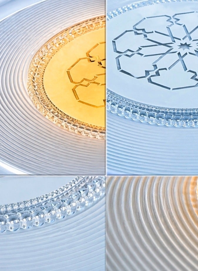 مودي مصباح سقف LED دائري 50 سم بثلاثة أوضاع إضاءة (دافئ / أبيض / أبيض بارد) تصميم عصري فاخر لغرف النوم والصالات والممرات - Image 3