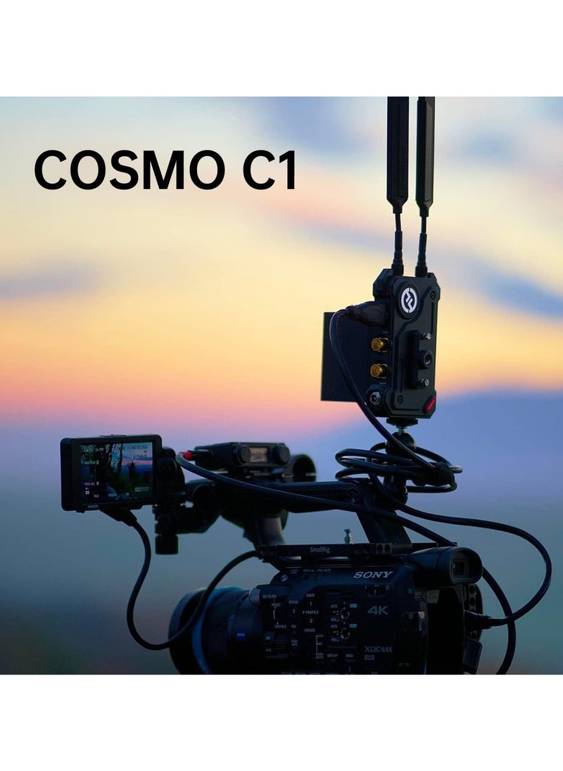 Hollyland COSMO C1 1000ft Wireless HDMI/SDI Video Transmission System – 40ms Latency, 1080p60, HEVO Technology, UVC Live Streaming, SDI Loopout