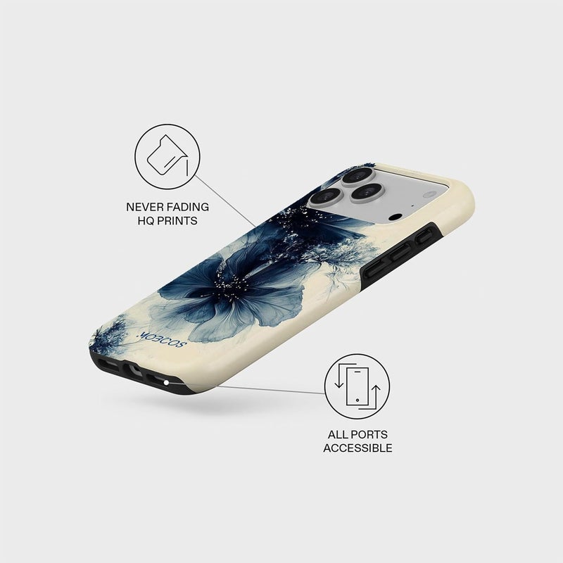 موبكوس جراب Mobcos Velvet Night Premium لهاتف iPhone 17 Pro Max، متوافق مع غطاء هجين مزدوج الطبقات صلب + حماية سيليكون - غطاء مقاوم للخدوش والصدمات - Image 5