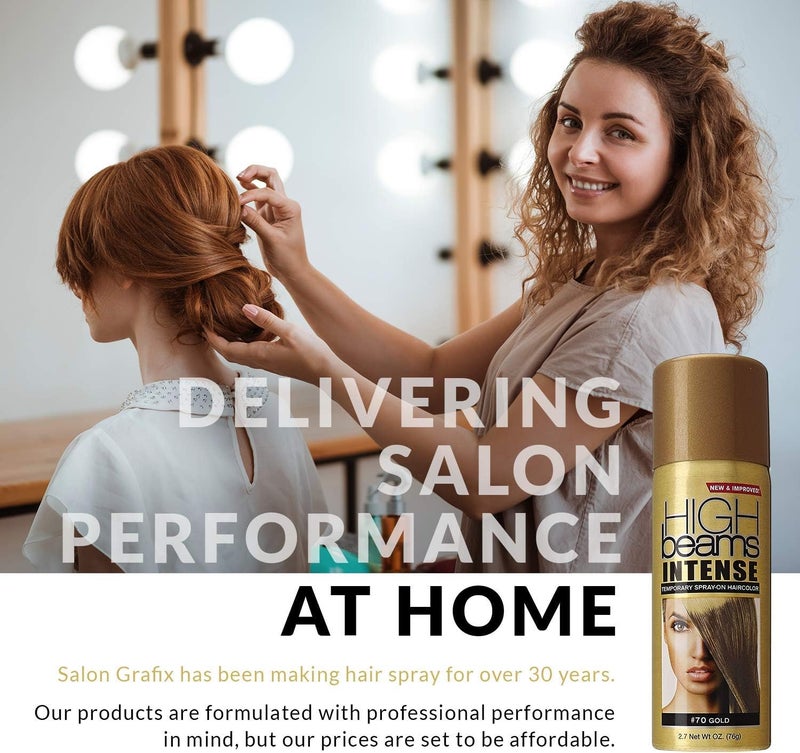 Ridge Beams Intense Temporary Spray-on Hair Color, 2.7fl. oz (Gold) - Image 5
