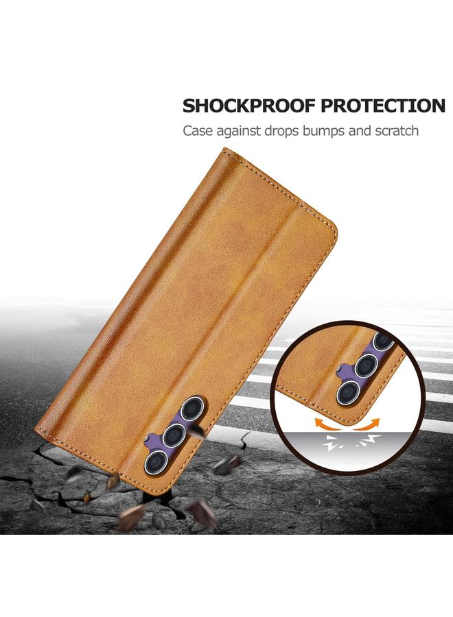 LC.IMEEKE Case For Samsung Galaxy A26 5G Calf Texture Leather Phone Case - Image 4